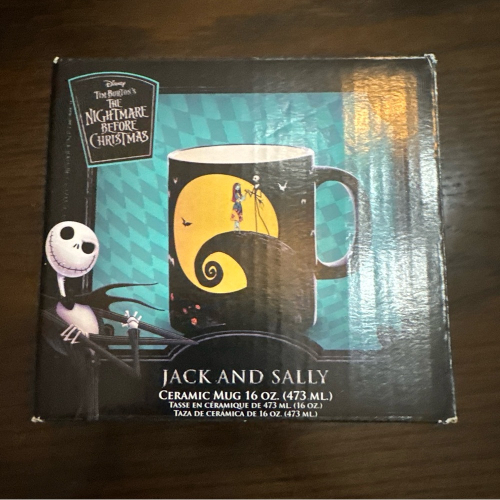 NEW Disney Nightmare Before Christmas Jack And Sally Mug Halloween Cup